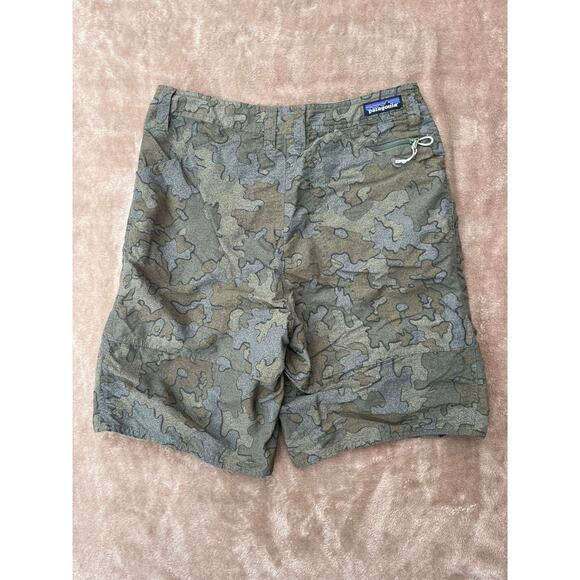 Patagonia Men's Wavefarer Stand Up Board Shorts‎ Camouflage Size 28 100% Nylon - Picture 2 of 7